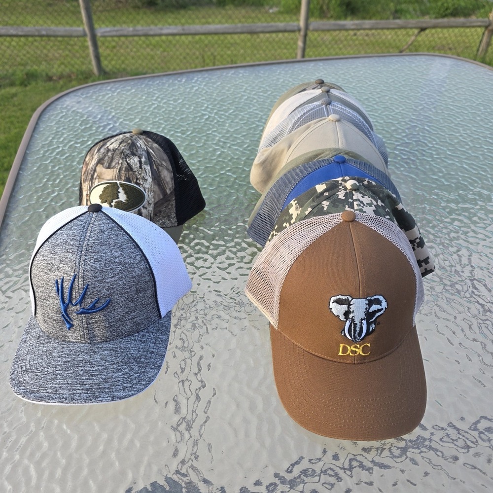 Lot Of 10 Hunting,Fishing,Bow,Camo Hats/Caps Mossy Oak Good Condition - Picture 12 of 12